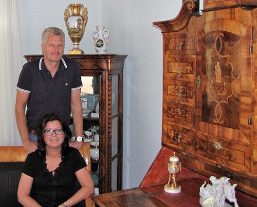 Familie Rieckhoff in der Mecklenburger Antikdiele in Neustrelitz